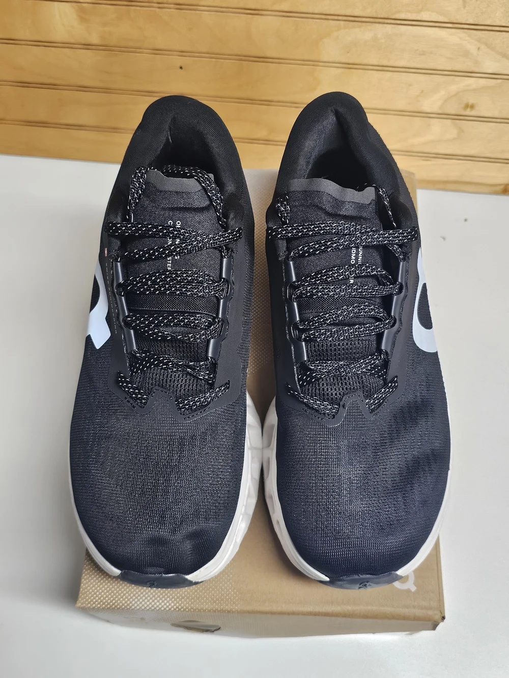 On Running Men's Cloudmonster 3 Black/White Running Shoes